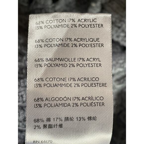 Free People Beach Size S Sweater Margot Open Chunky Knit LS Current Raw Seams - Picture 8 of 8